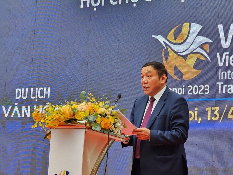 Khai mạc Hội chợ Du lịch quốc tế - VITM Hà Nội 2023 với chủ đề "Du lịch văn hoá Việt Nam" ảnh 1